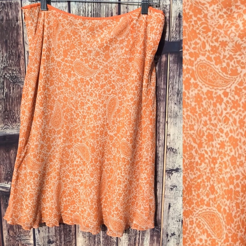 Ann Taylor silk trumpet skirt